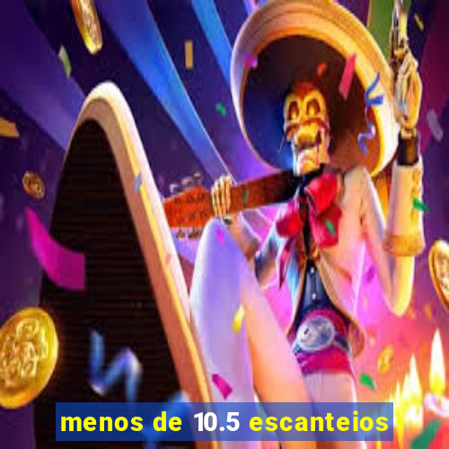 menos de 10.5 escanteios